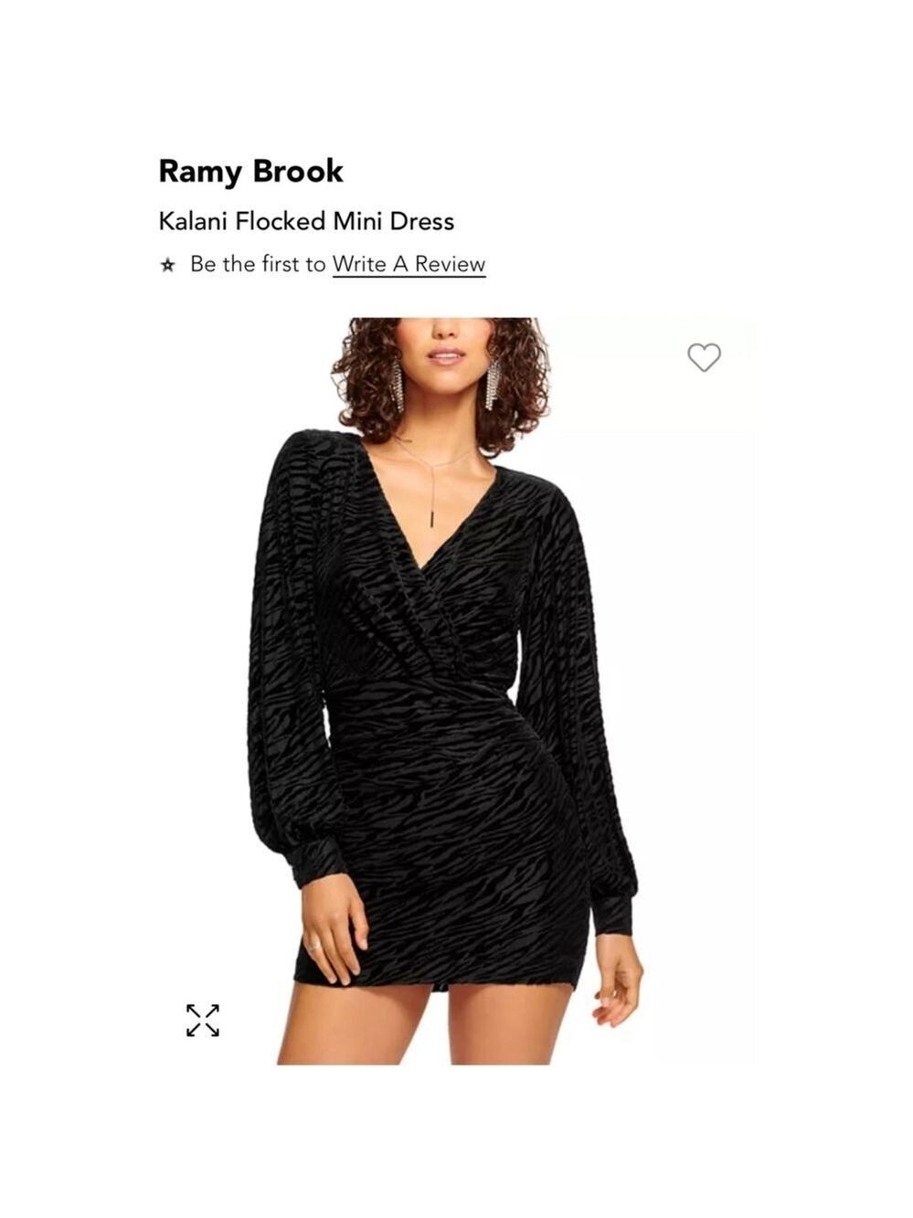 Women's Ramy Brook Mini Dress Size M Black